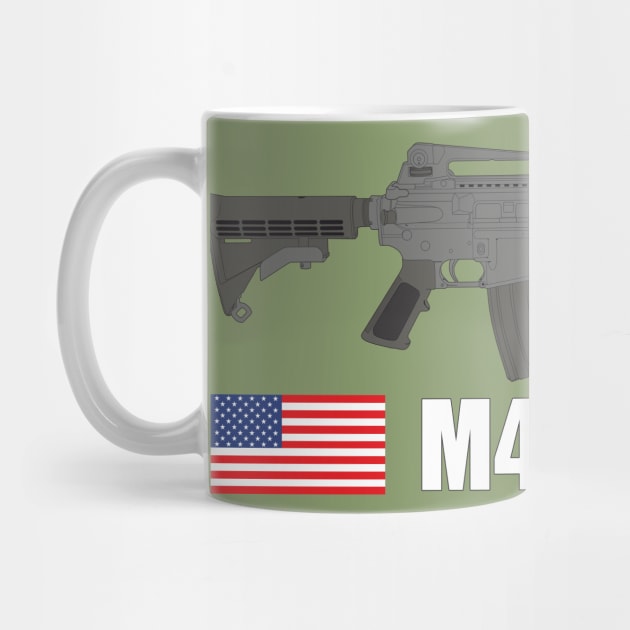 US Army M4 Carbine color version by FAawRay